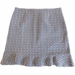 Loft Stretch Ruffle Hem Skirt Size Large